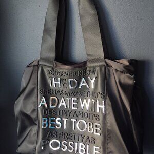 "You Never Know" Quote Handbag/Tote/Carry-All